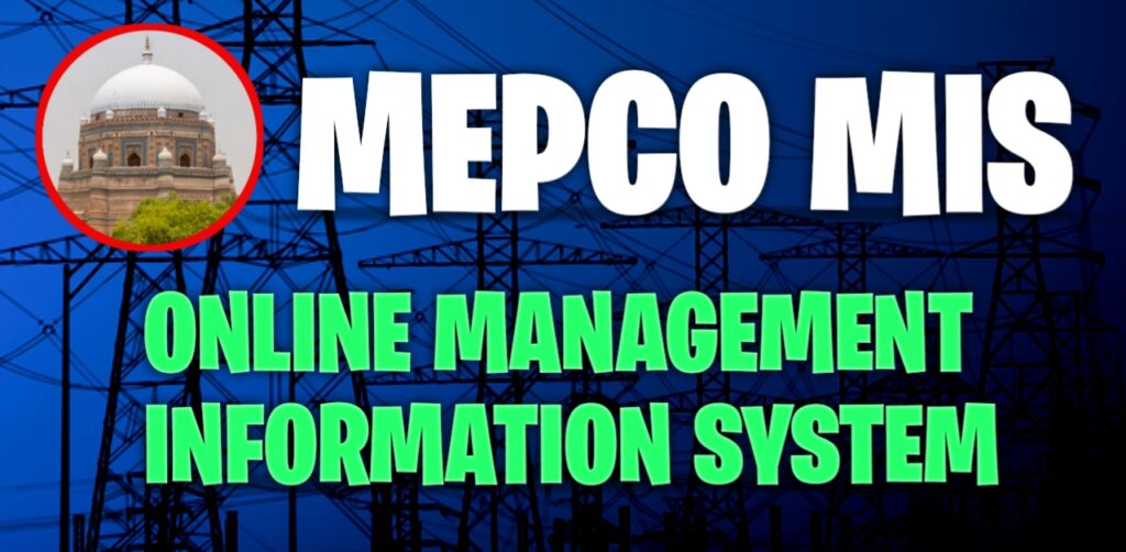 MEPCO MIS Online 2024 - Management Information System